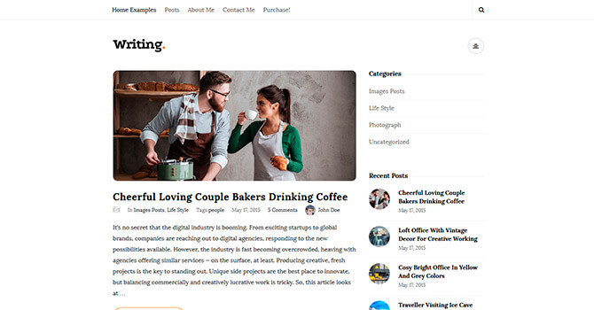 30+ лучших шаблонов для блога WordPress