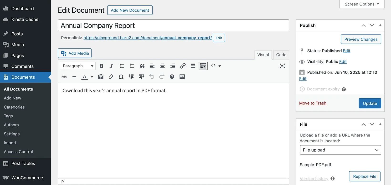 Document Library Pro данные документы