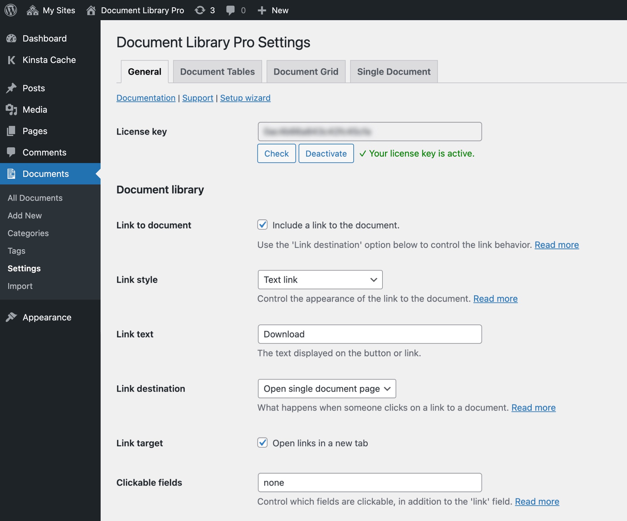 Document Library Pro настройка
